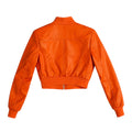 Cropped Leather Baseball