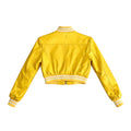 Cropped Leather Baseball