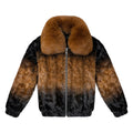 Men's Mink Bomber with Fox Collar