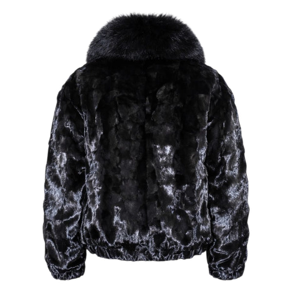 Men's Mink Bomber with Fox Collar