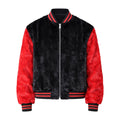 Baseball Mink Bomber Jacket