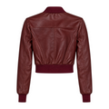 Cropped Leather Baseball
