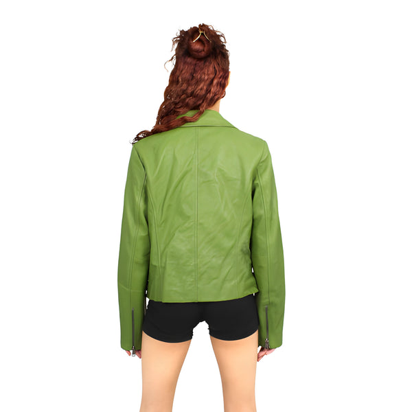 Women Classic Moto Jacket