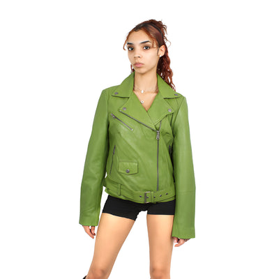 Women Classic Moto Jacket