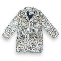 Faux Fur Leopard Print Parka