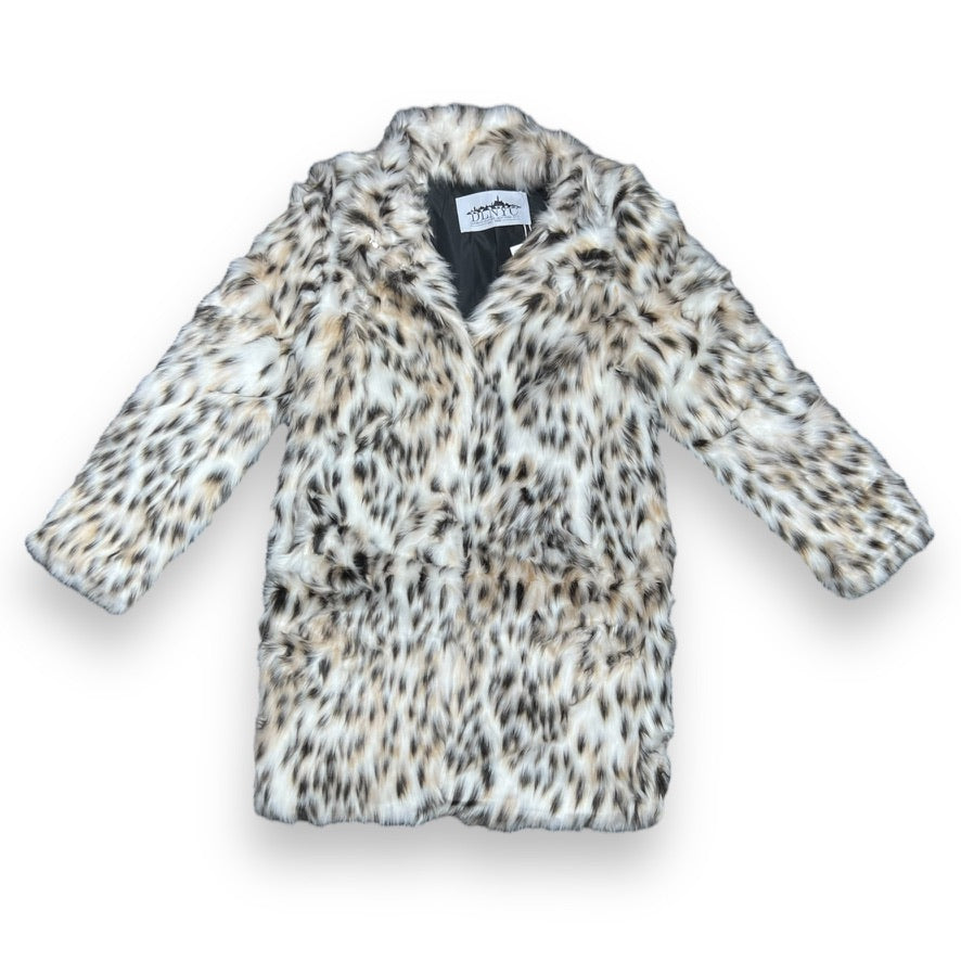 Faux Fur Leopard Print Parka