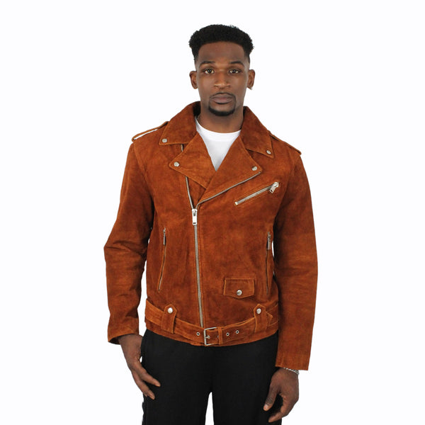 Buffalo Skin Suede Moto Jacket