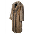 Long Crystal Feathered Fox Coat