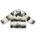 Black Cross Faux Fur Parka