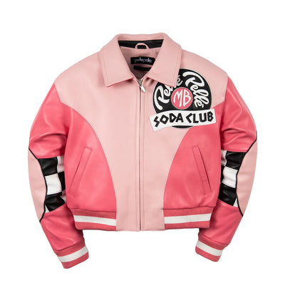 Pelle Pelle Checkered Soda Club Womens Crop Jacket (Pre-Order)
