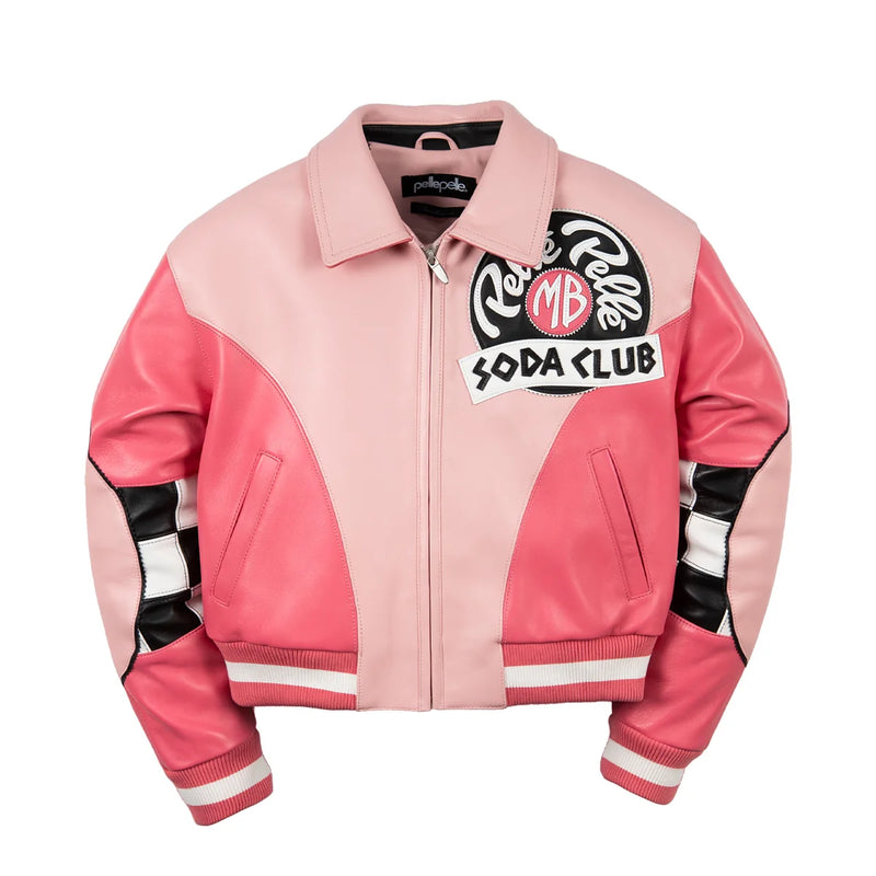 Pelle Pelle Checkered Soda Club Womens Crop Jacket (Pre-Order)
