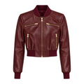 Cropped Leather Baseball