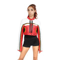 Cropped Leather Moto Jacket