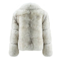 Full Skin Cropped Fox Bolero with Full Collar