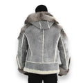 Suede Biker Shearling with Fox Fur
