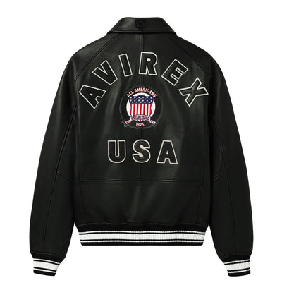 Men's Avirex Icon Leather Jacket Fall 2026