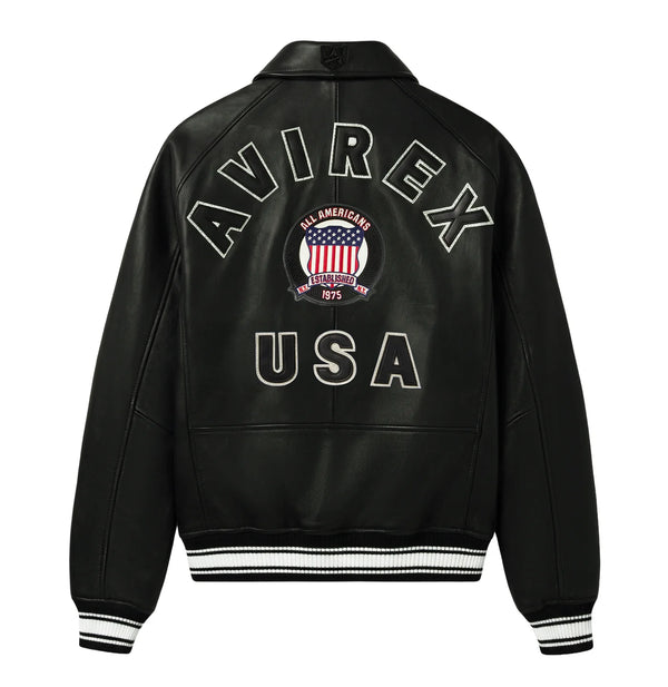 Men's Avirex Icon Leather Jacket Fall 2026