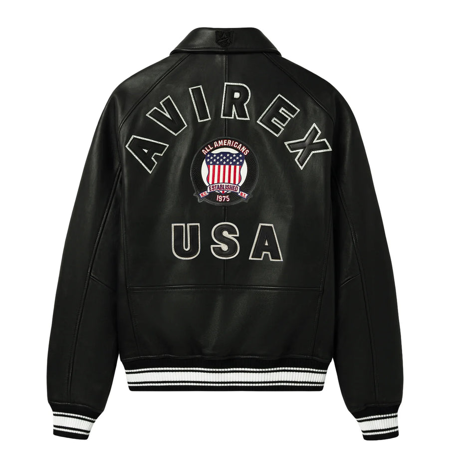 Men's Avirex Icon Leather Jacket Fall 2026