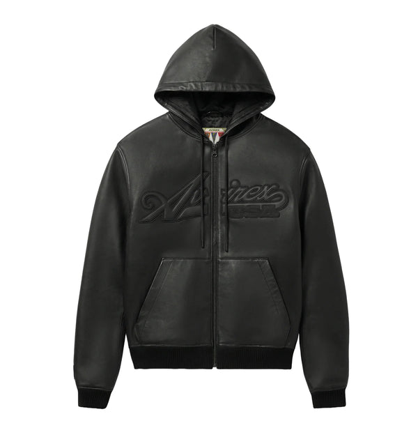 Avirex Leather Hoodie