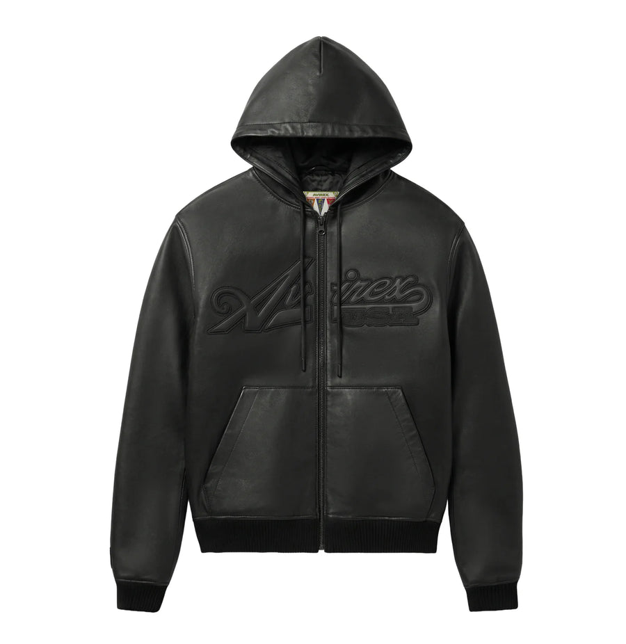 Avirex Leather Hoodie