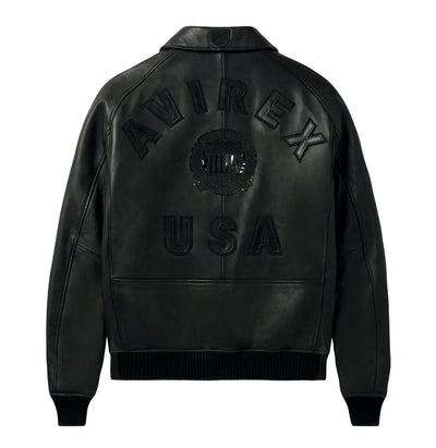 Men's Avirex Icon Leather Jacket Fall 2026