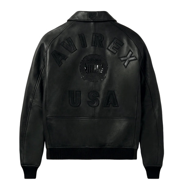 Men's Avirex Icon Leather Jacket Fall 2026