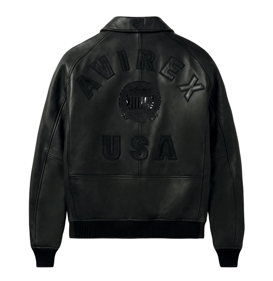 Men's Avirex Icon Leather Jacket Fall 2026