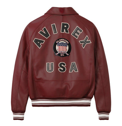 Men's Exclusive Avirex Icon Leather Jacket  2026