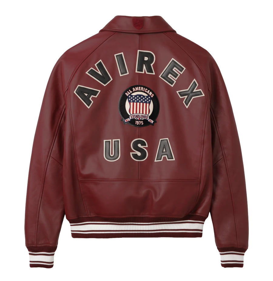 Men's Exclusive Avirex Icon Leather Jacket  2026