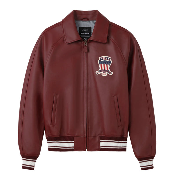 Men's Exclusive Avirex Icon Leather Jacket  2026