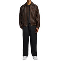 Men's Camo Avirex Icon Leather Jacket 2026