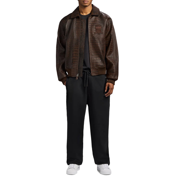 Men's Croc Avirex Icon Leather Jacket 2026