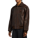 Men's Camo Avirex Icon Leather Jacket 2026
