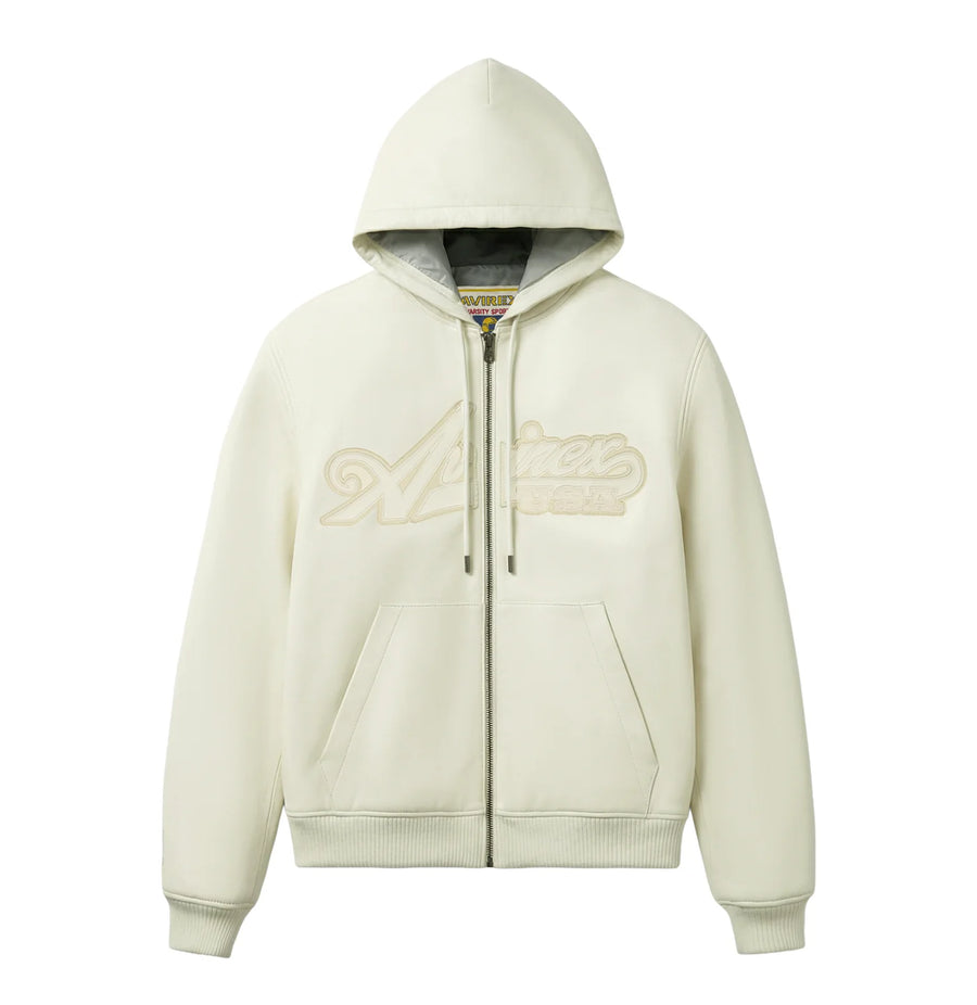 Avirex Leather Hoodie