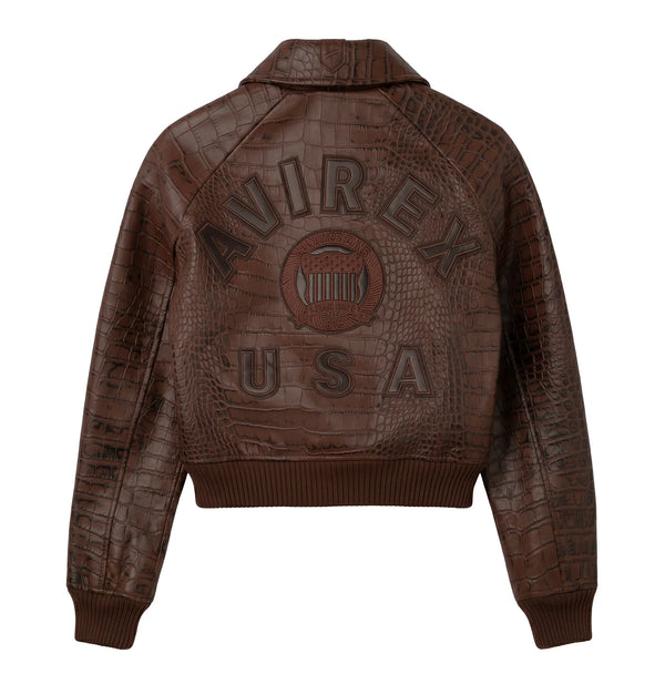 Women's Cropped Croc Icon Jacket