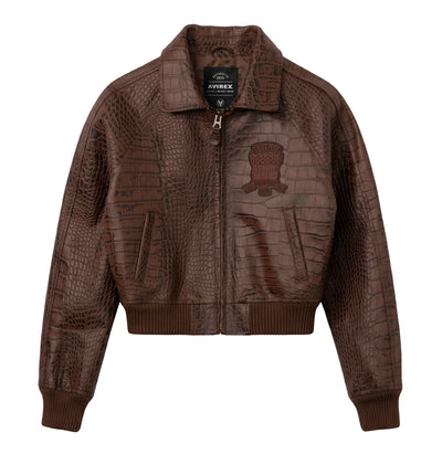 Women's Cropped Croc Icon Jacket