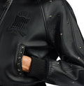 Women's Cropped Studded Icon Jacket