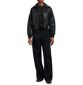 Women's Cropped Studded Icon Jacket