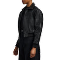 Women's Cropped Studded Icon Jacket