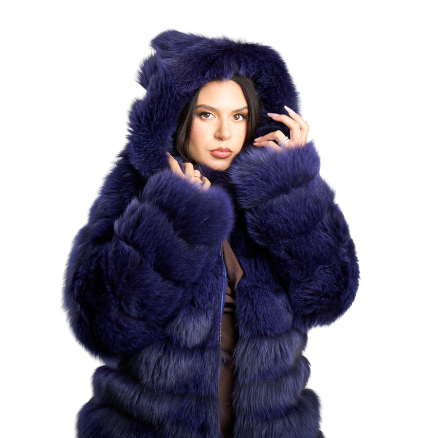 Full Length Fox Fur with Hood