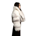 Full Skin Cropped Fox Bolero with Full Collar