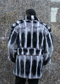 3/4 Rex Rabbit Double Breasted Coat