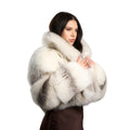 Full Skin Cropped Fox Bolero with Full Collar