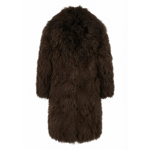 3/4 Mongolian Lamb Fur Coat