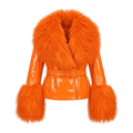 Leather with Mongolian Lamb