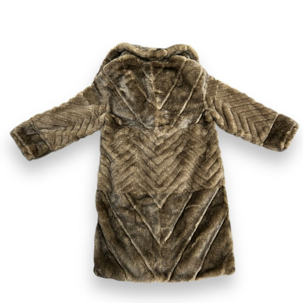 Faux Mink Crystal Parka