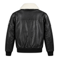Top Gun® Aviator Luxury Leather Bomber With Removable Mouton Collar