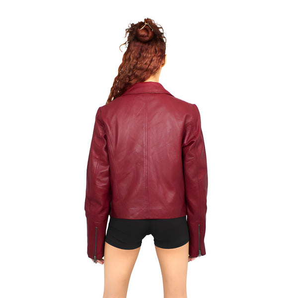 Women Classic Moto Jacket