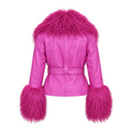 Leather with Mongolian Lamb