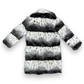 Polka Dot Faux Fur Parka